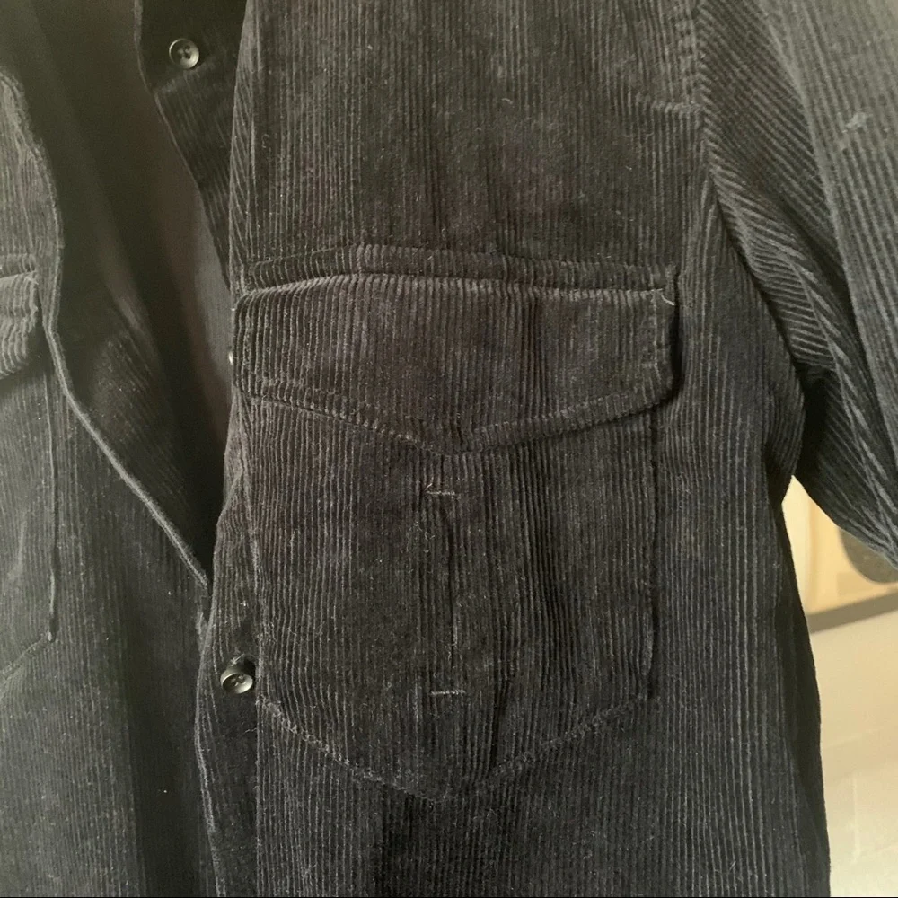 Zara Long Corduroy Overshirt Jacket